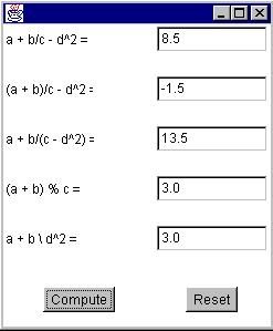 Test Problem program Interface