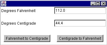 Modified FahrenheitToCentigrade Interface